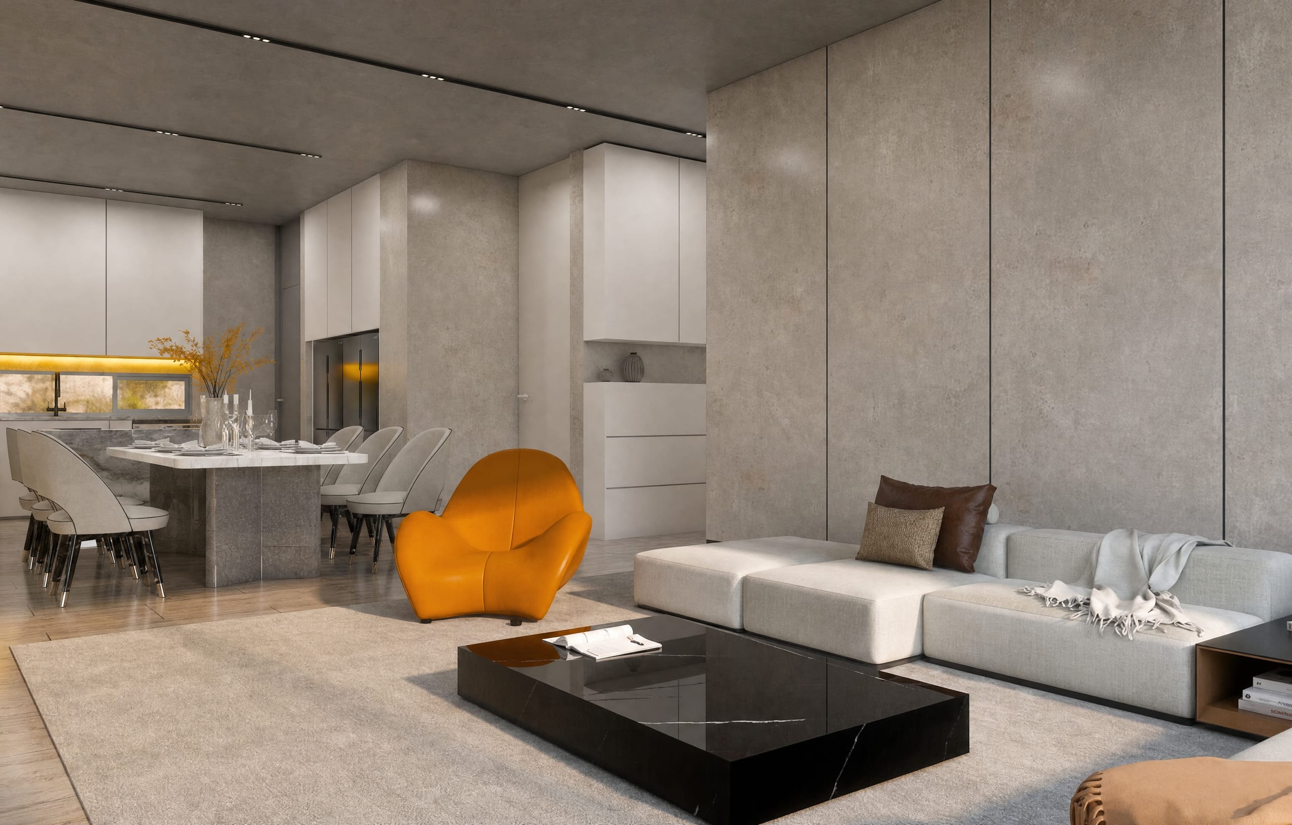 Hillside retreat residence